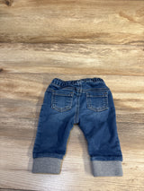 Cat & Jack Drawstring Jeans Blue sz 0-3m