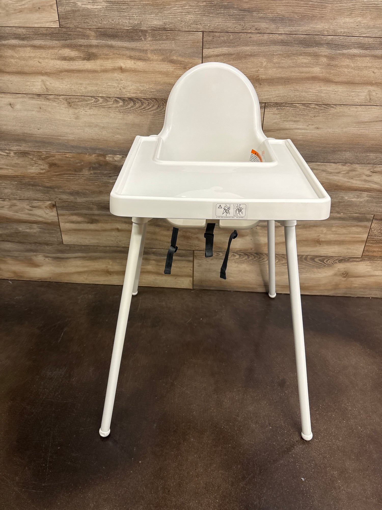 IKEA ANTILOP High Chair with Tray, White