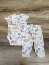 Carter's 2pc Sea Animal Bodysuit & Pants Set White sz 3m