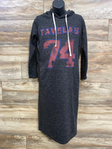 Klmom Nursing Hoodie Sweatshirt Dress Grey sz Medium
