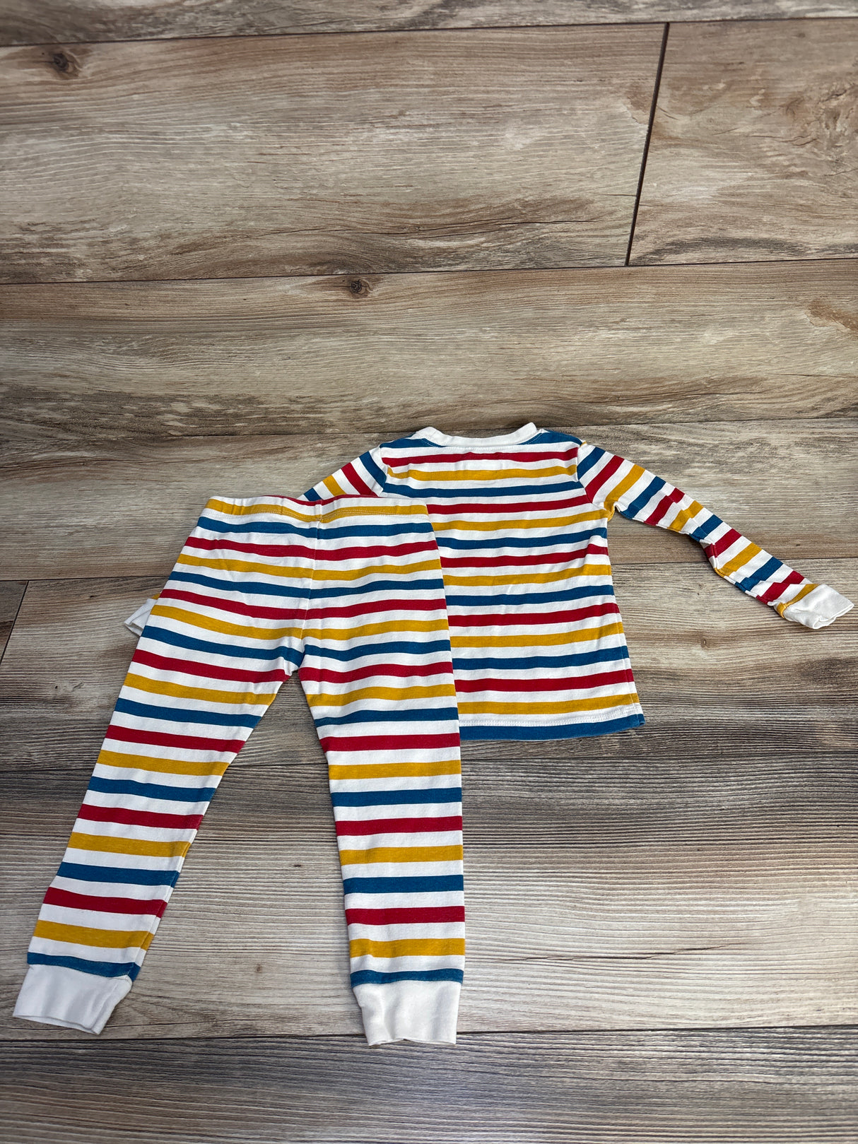 Member's Mark 2pc Striped Pajama Set White sz 2T