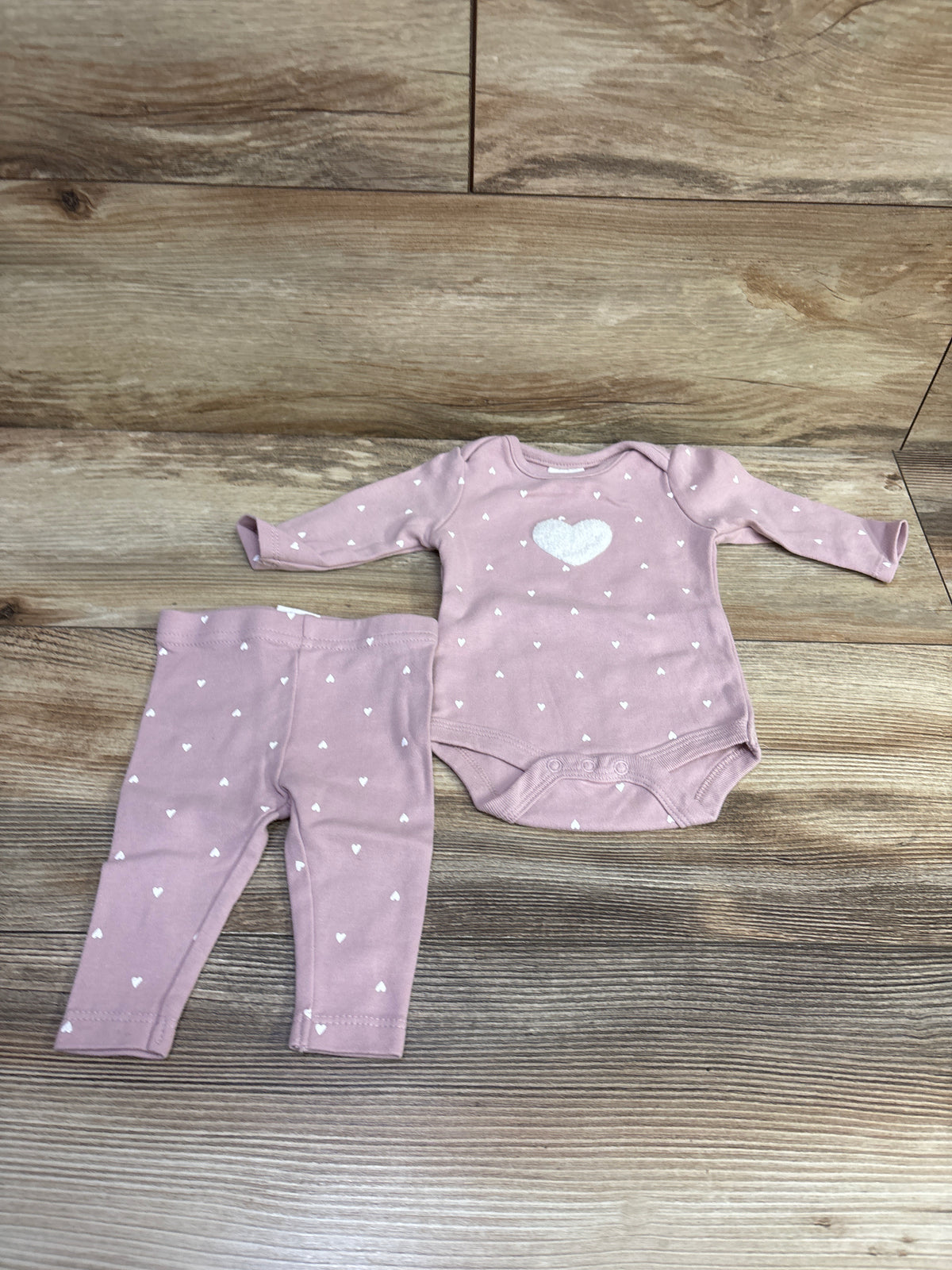 Starting Out 2pc Bodysuit & Pants Set Pink sz Newborn
