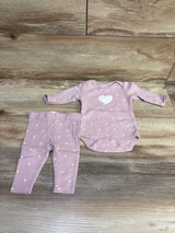 Starting Out 2pc Bodysuit & Pants Set Pink sz Newborn