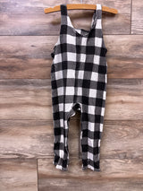 Tullabee Buffalo Check Overalls White sz 18-24m