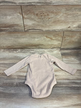 Ribbed Long Sleeve Bodysuit Beige sz 6/9m