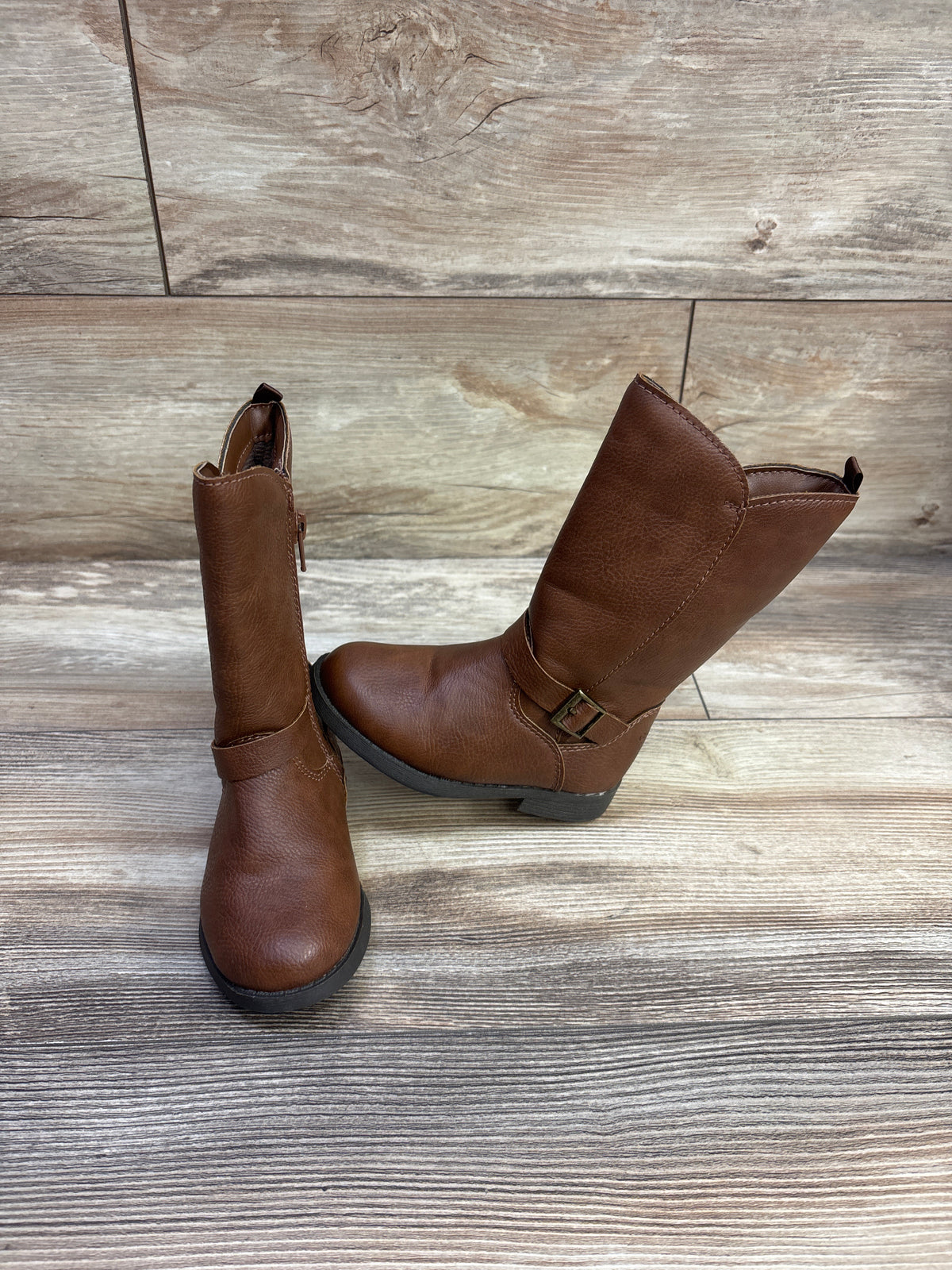 OshKosh Lumi Mid-Calf Riding Boots Brown sz 7c