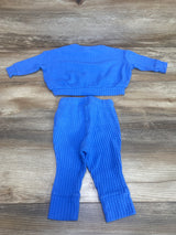 Cat & Jack 2pc Waffle Knit Shirt & Pants Blue sz 3-6m