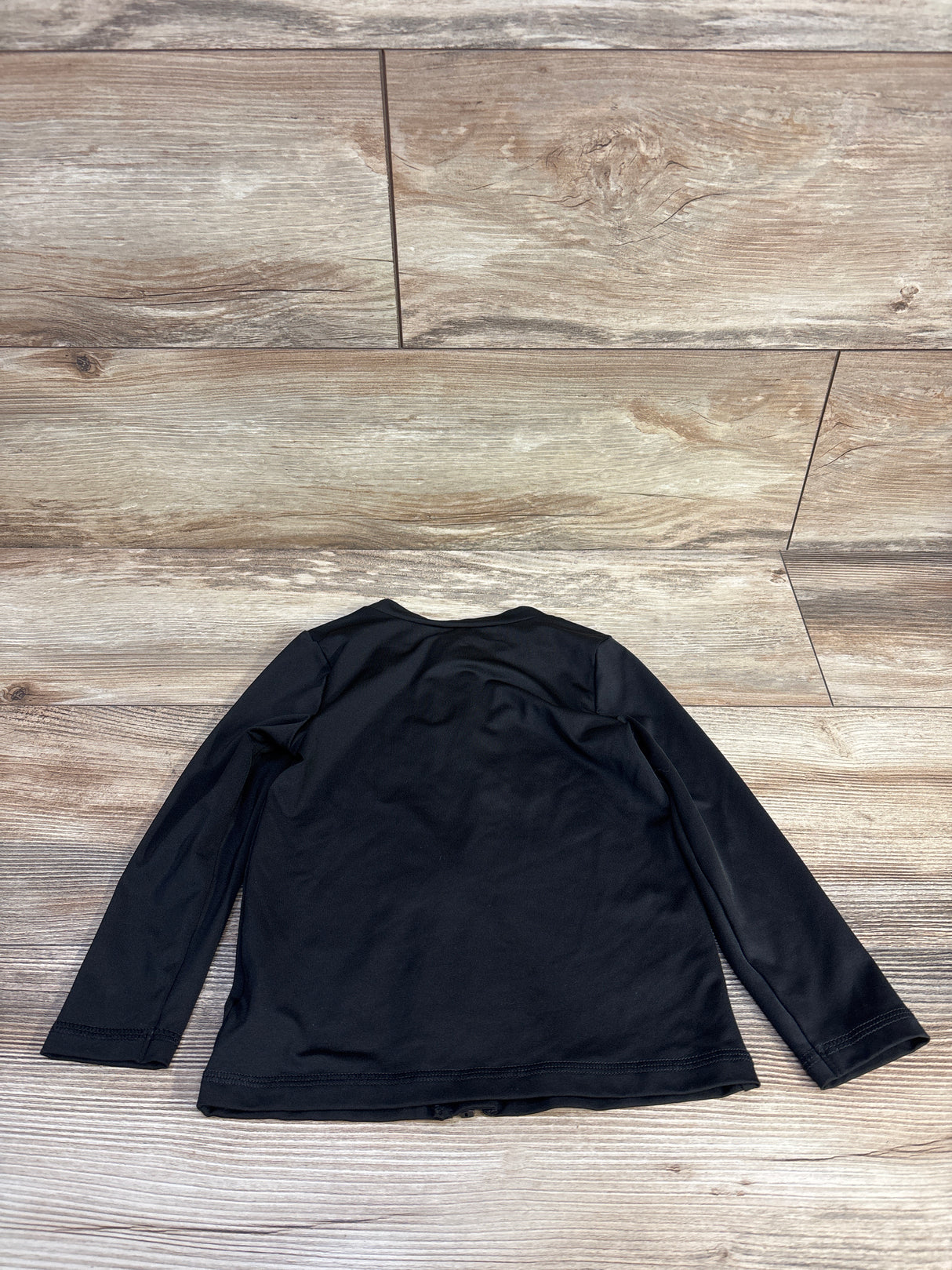 Cat & Jack Full Zip Rash Guard Shirt Black sz 3T