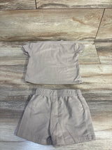 Disney Baby 2pc Winnie The Pooh Shirt & Shorts Set Beige sz 3-6m