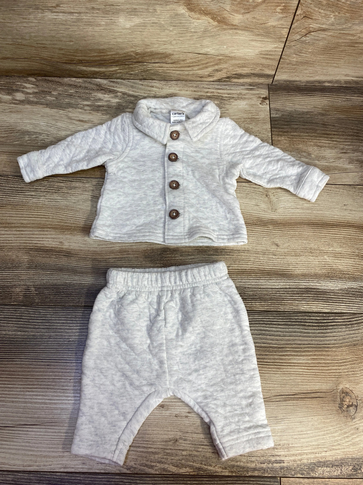 Just One You 2pc Quilted Pull Over Set sz Newborn