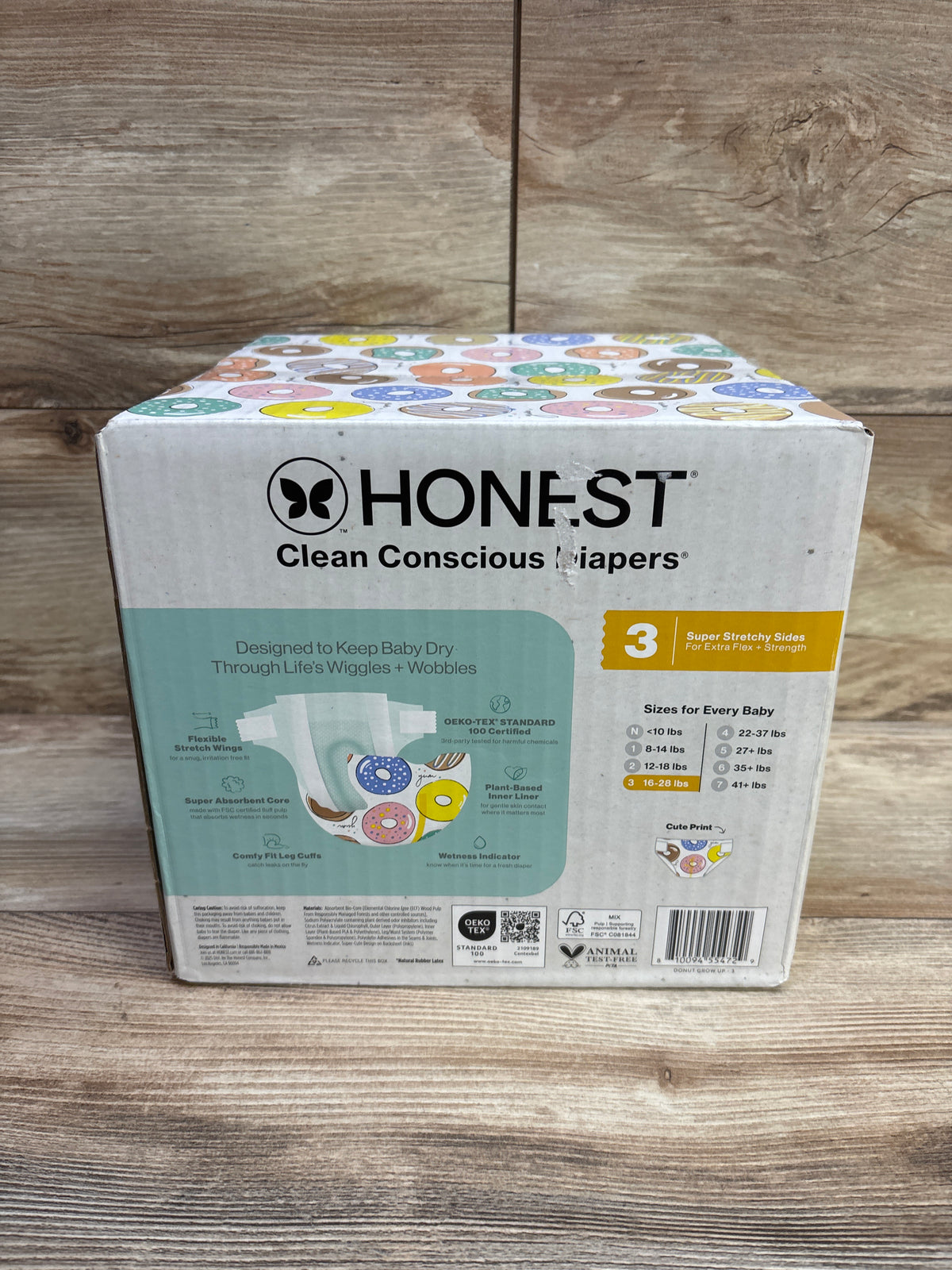 NEW Honest Clean Conscious Diapers Size 3 42ct