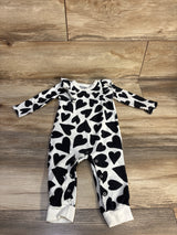 Cat & Jack Hear Print Coverall White sz 6-9m