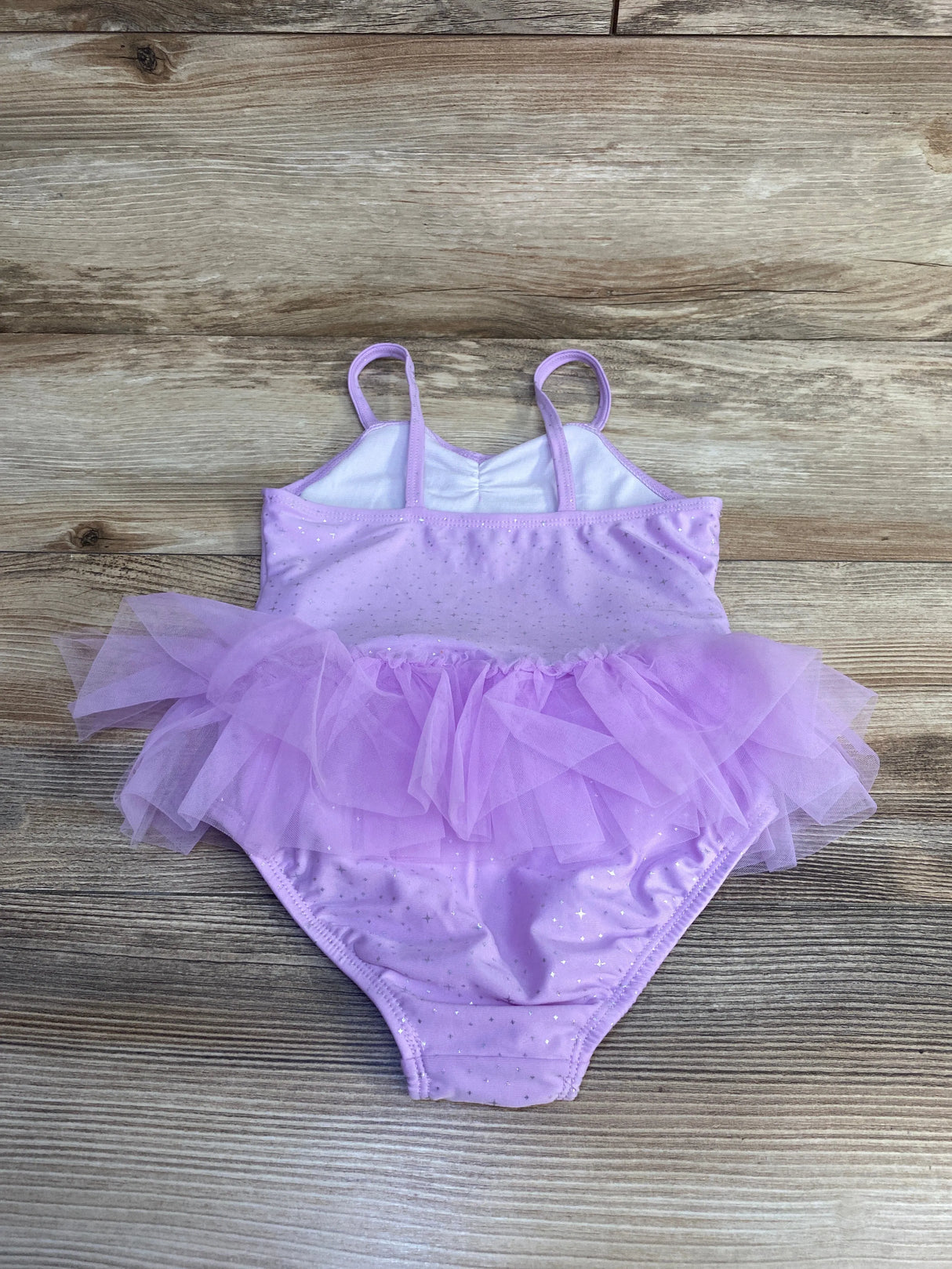 Wonder Nation 1pc Tutu Swimsuit Purple sz 4T