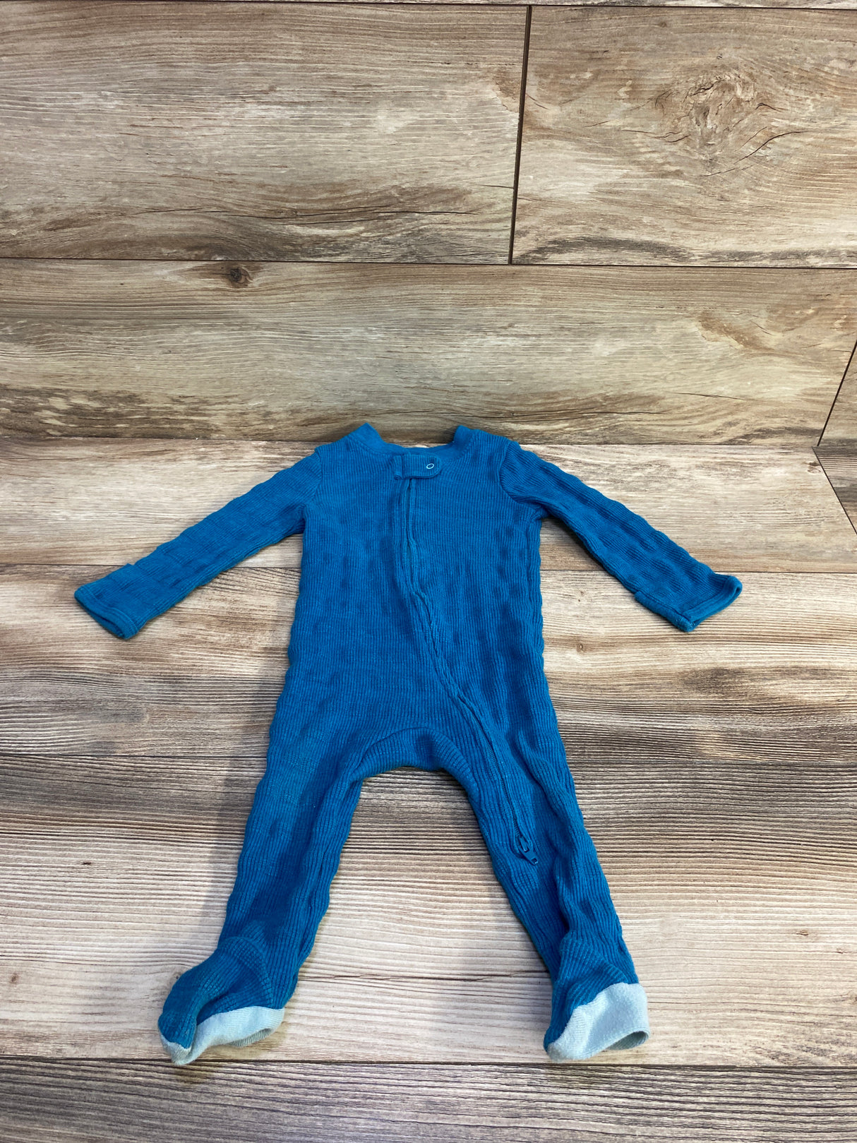 Cloud Island Textured Sleeper Blue sz 3-6m