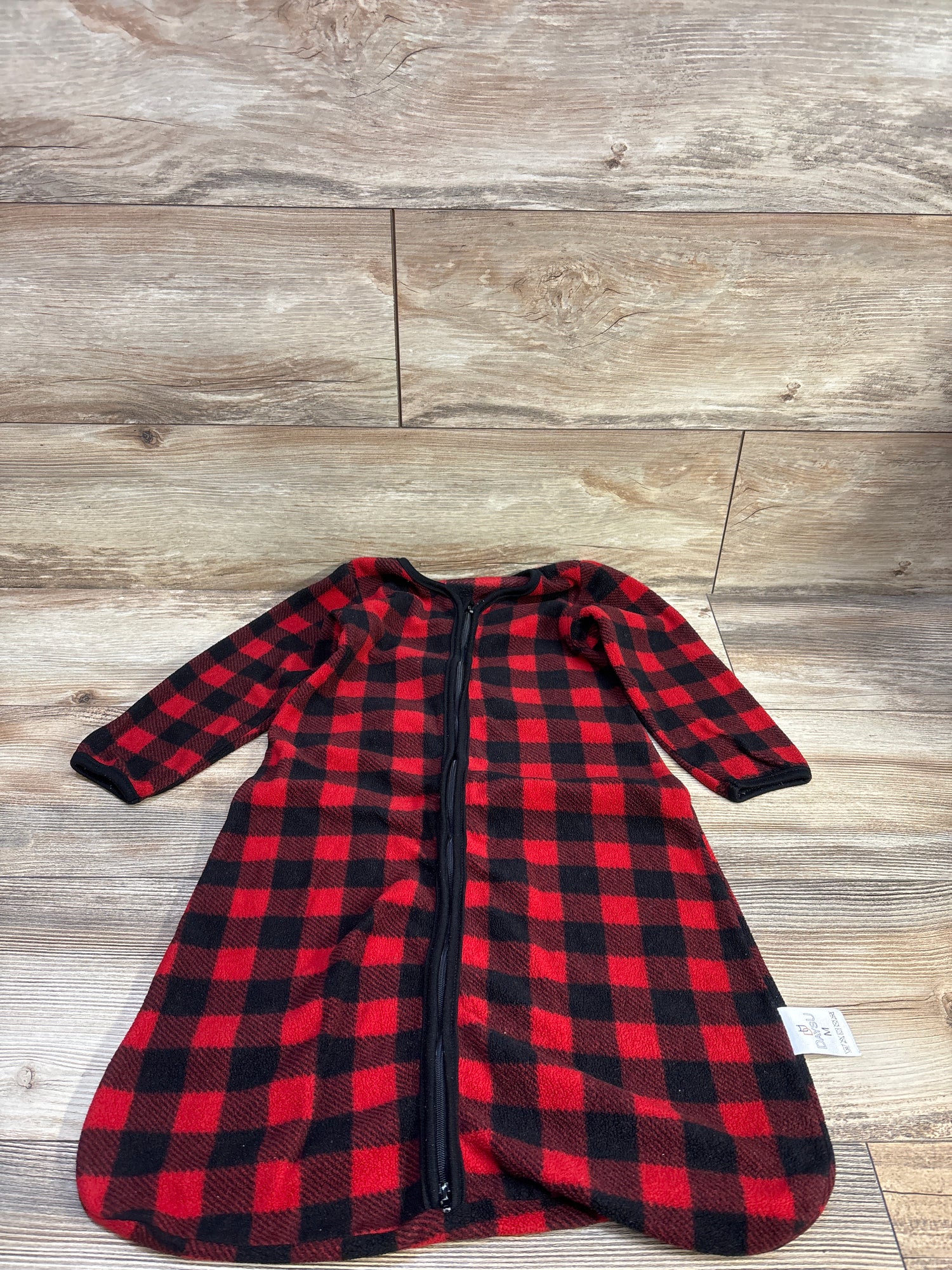 Daysu Buffalo Plaid Blanket Sleep Sack Red sz 6-12m