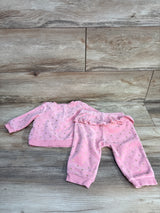 Little Me Velvet 2pc Set Pink sz 9m