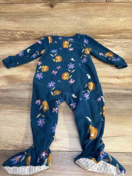 Carter's Floral Blanket Sleeper Blue sz 12m - Me n Mommy To Be