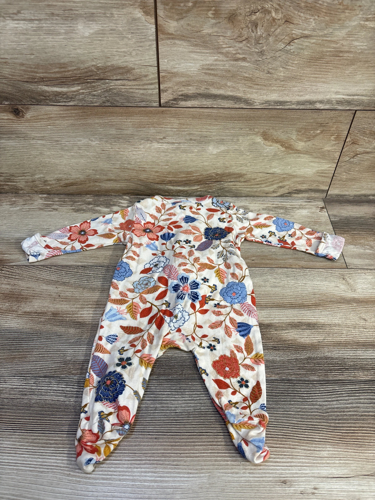 Old Navy Floral Sleeper Beige sz 0-3m