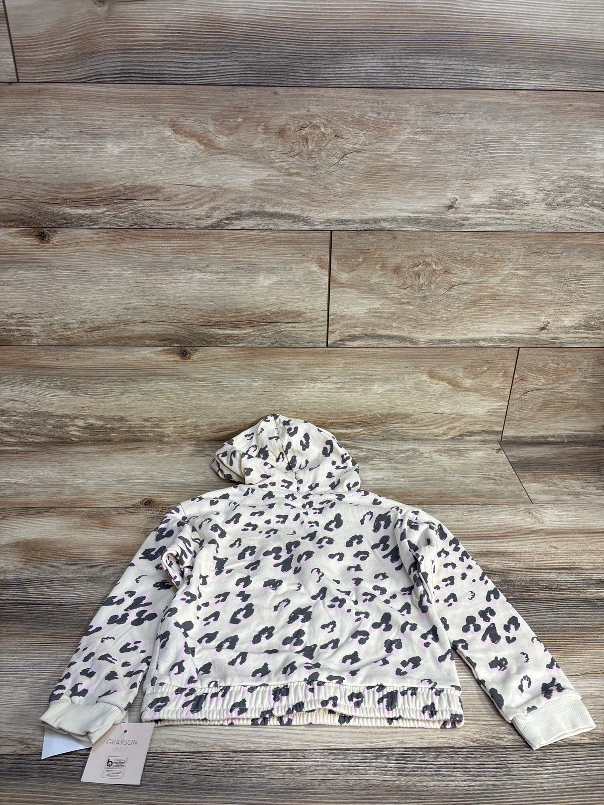 NEW Grayson Mini Leopard Print Pull Over Sweater White sz 5T