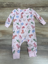 Little Me Bamboo Western Sleeper Pink sz 3m