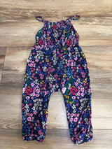Posh P Endra Floral Sleeveless Jumpsuit Navy sz 18-24m