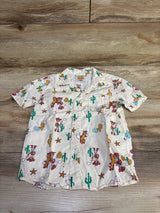 Disney Pixar Toy Story Button Up Shirt Ivory sz 4T