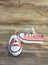 PatPat Lace-Up Canvas Sneakers Pink sz 8/9c