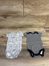 Honest Baby 2pk Bodysuits White sz 0-3m