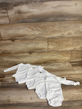 Carter's 4pk Bodysuits White sz Newborn