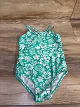 Wonder Nation 1Pc Floral Swimsuit Mint sz 5T - Me n Mommy To Be