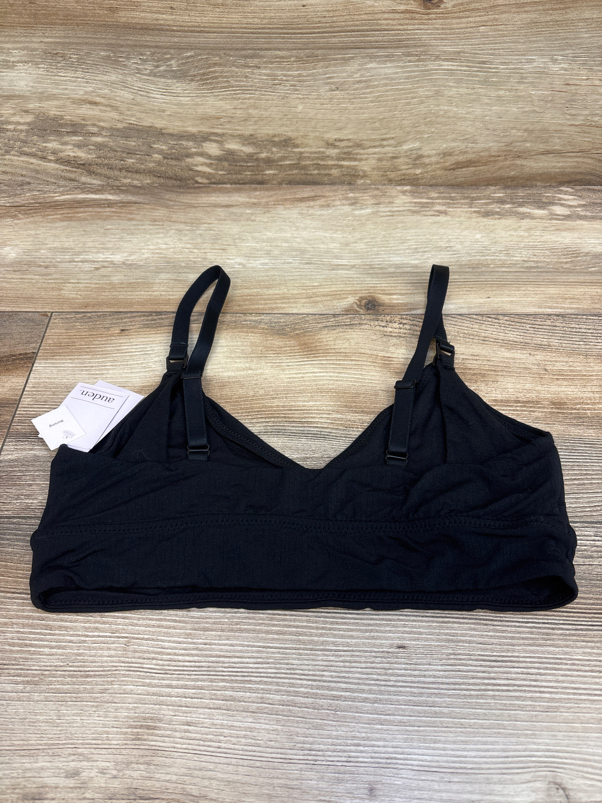 NEW Auden Modal Blend Unlined Nursing Bralette - Black sz Medium