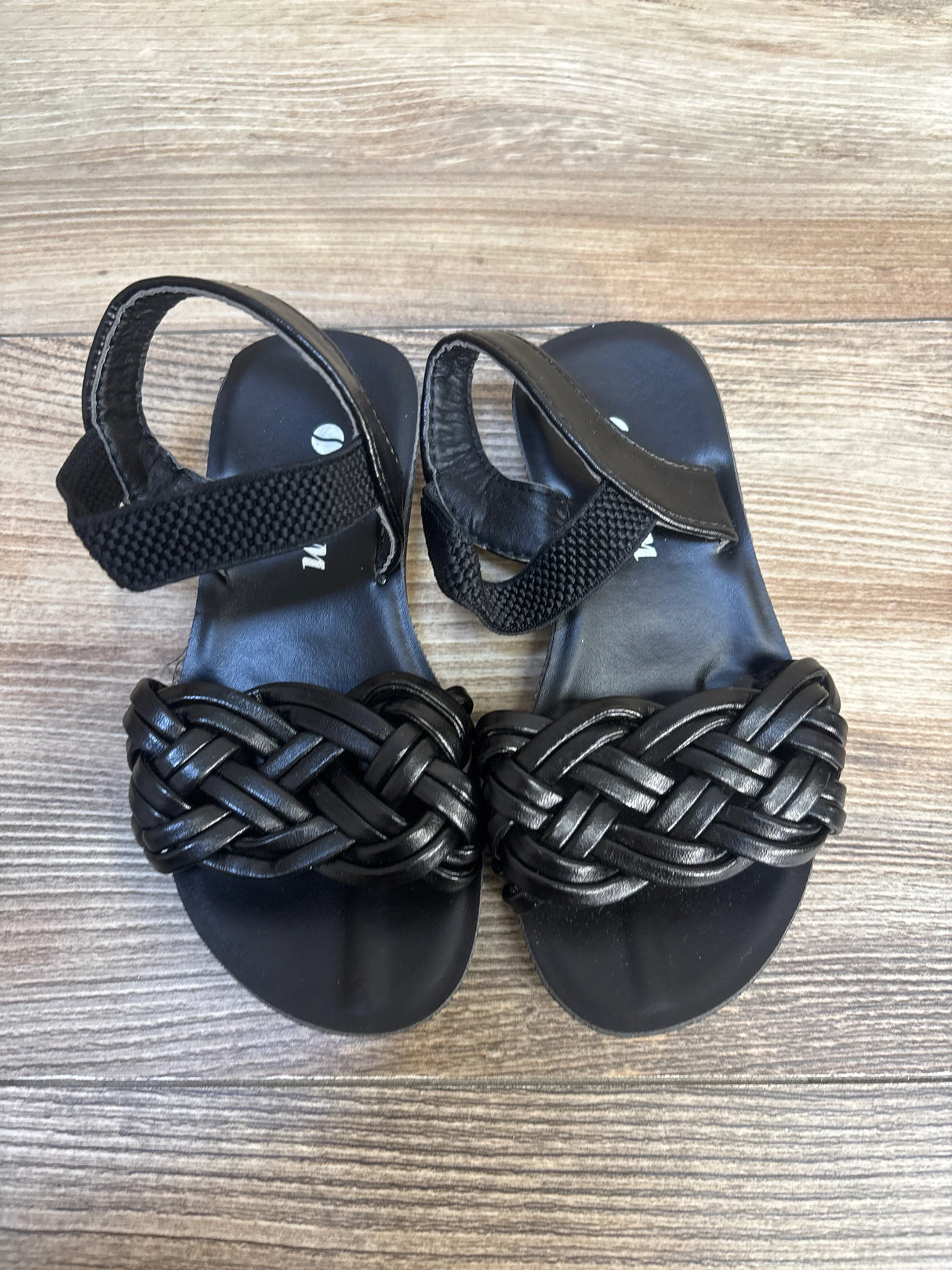 WON Braided Sandals Black sz 6/7c