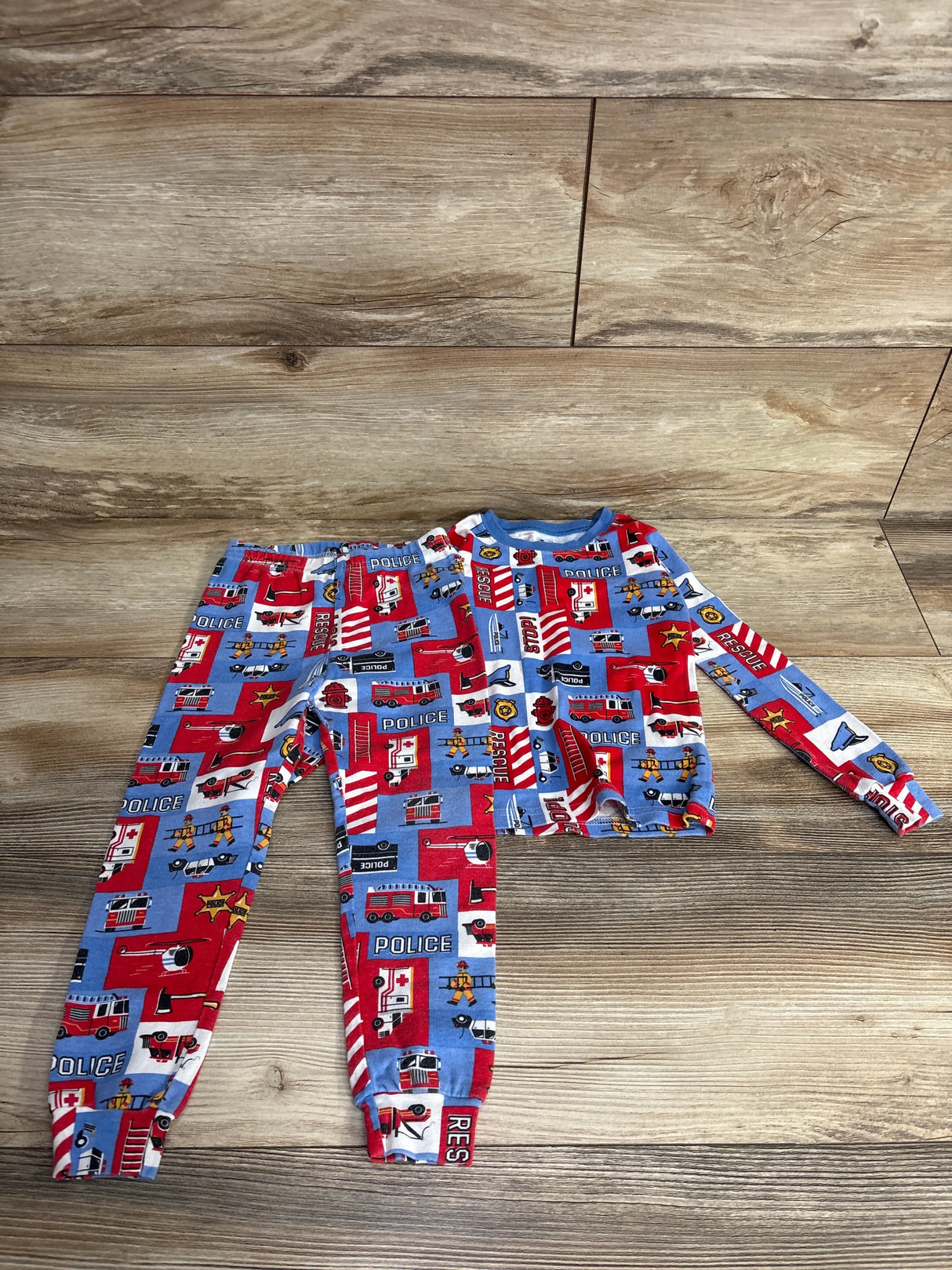 Children's Place 2pc First Responders Pajama Set Light Blue sz 3T