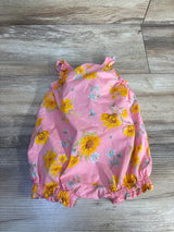 Old Navy Sleeveless Floral Shortie Romper Pink sz 3-6m