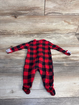 Old Navy Buffalo Print Sleeper Red sz 0-3m
