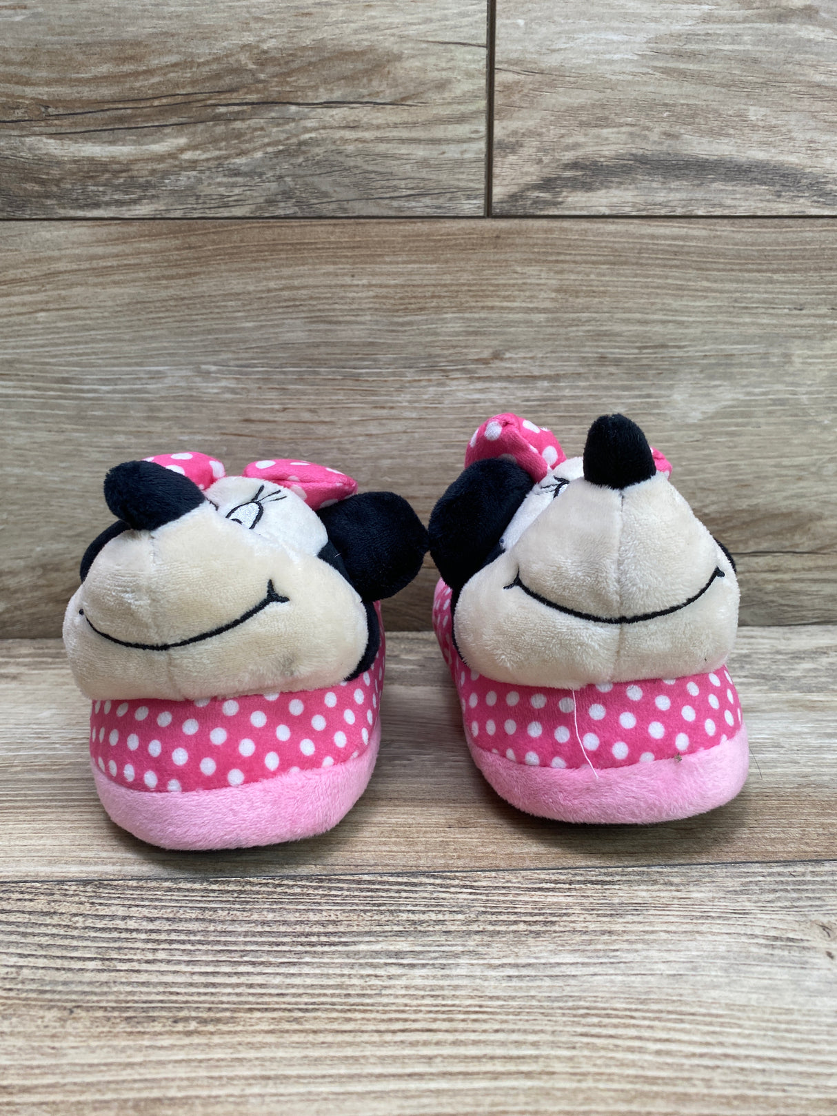 Disney Minnie Mouse Slippers Pink Sz 9c/10c