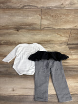 Carter's 2pc Scary Cute Bodysuit & Skeggings Set White sz 18m