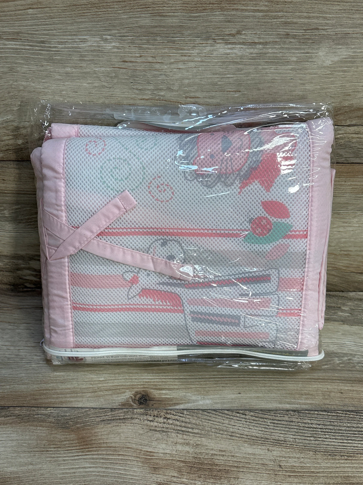 BreathableBaby Breathable Mesh Crib Liner in Pink Print - Me n Mommy To Be