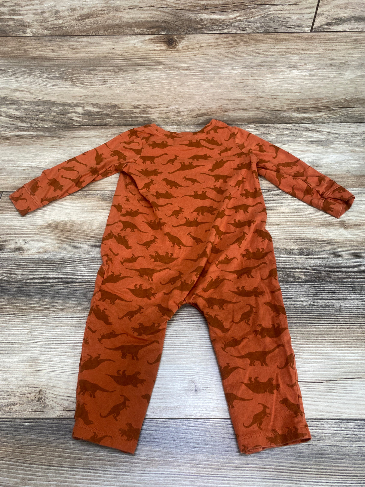 Old Navy Dinosaur Coverall Orange sz 12-18m