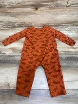 Old Navy Dinosaur Coverall Orange sz 12-18m