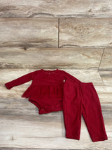 Carter's 2pc Skirted Bodysuit & Pants Set Red sz 9m