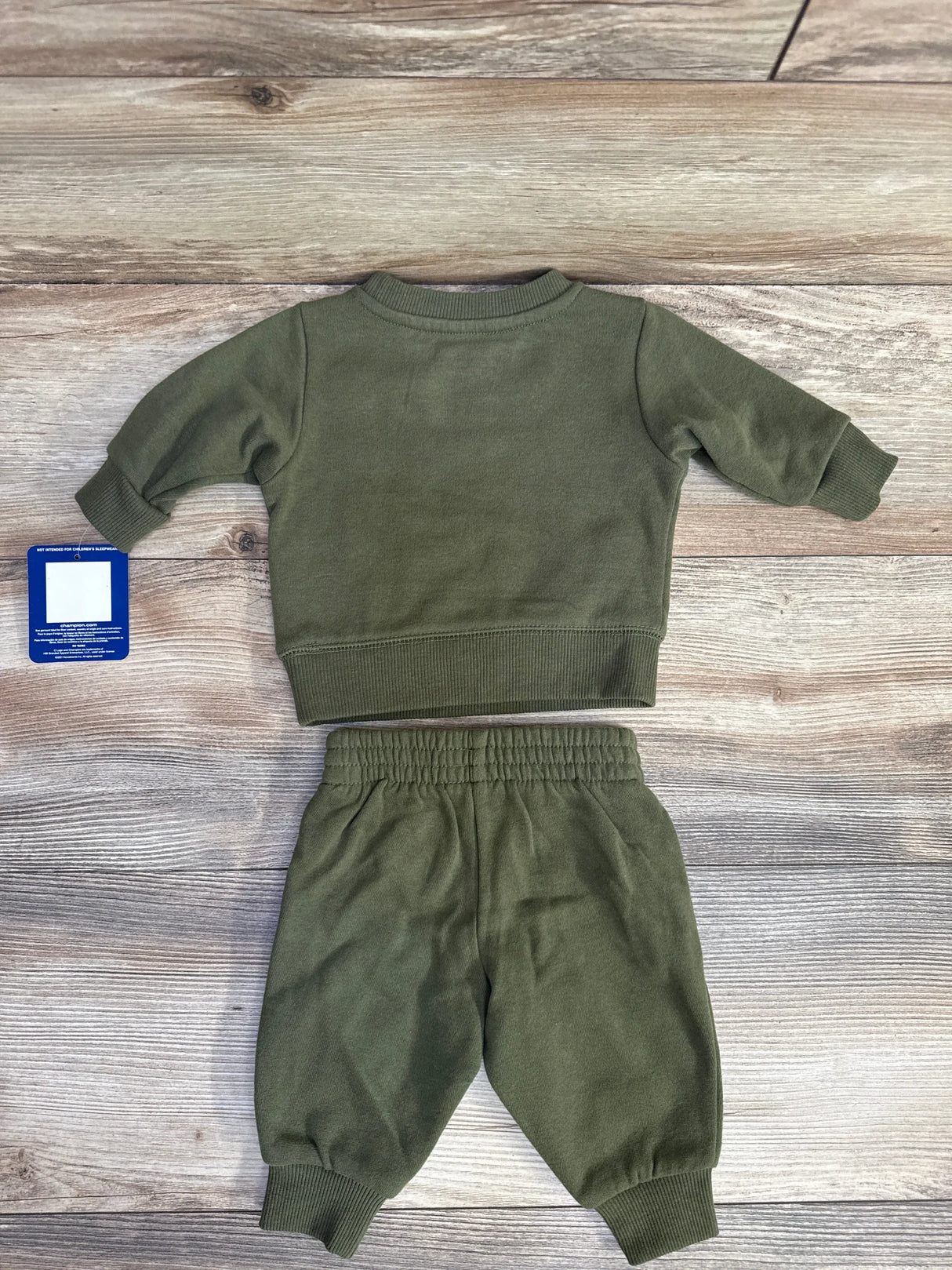 NEW Champion 2pc Pullover Sweatshirt & Joggers Green sz 0/3m