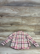 Old Navy Pocket Flannel Button Up Pink sz 5T - Me n Mommy To Be