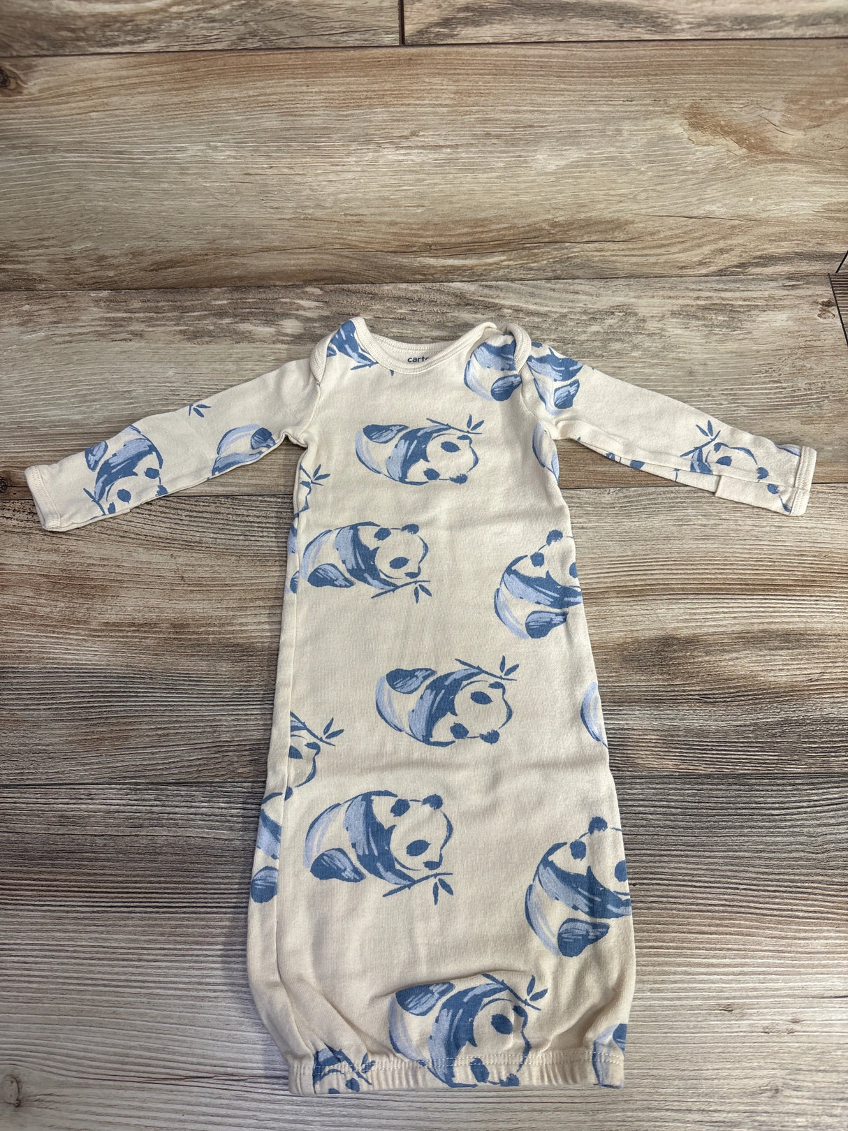 Carter's Panda Gown Beige sz Newborn