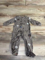 Carter's Ribbed Dog Pajama Set Brown sz 9m