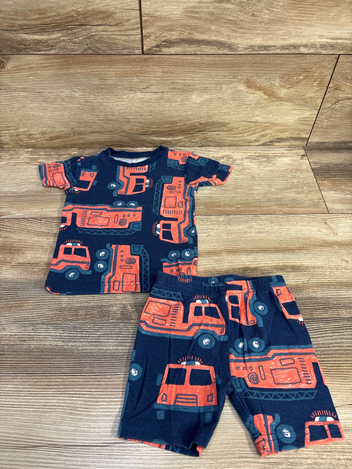 Just One You 2pc Firetruck Set Navy sz 18m
