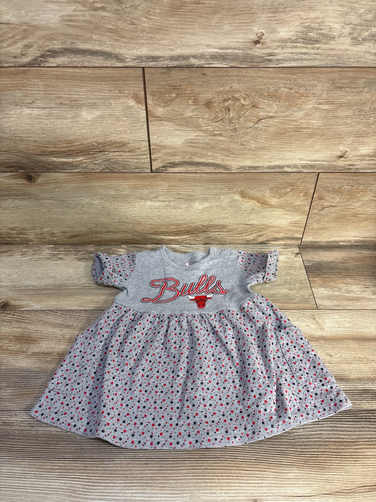 NBA Chicago Bulls Spirit Fingers Dress - Heathered Grey sz 2T