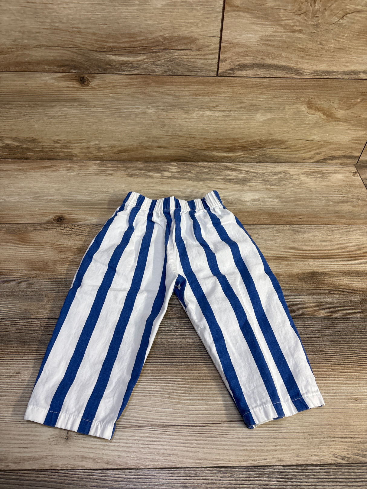 MiniOlie Striped Pull On Pants White sz 12-18m