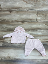 Carter's 2pc Terry Cloth Hoodie & Pants Pink sz 3m