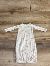 Carter's Bear Print Sleeper Gown White sz 3m